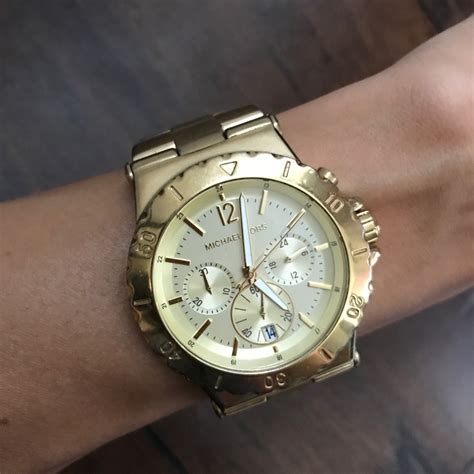 michael kors dylan watch black|oversized dylan gold tone watch.